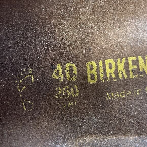 Birkenstock Gizeh Thong Sandals Women Size 40 US Size 9-9.5 Orange Leather - Picture 10 of 10